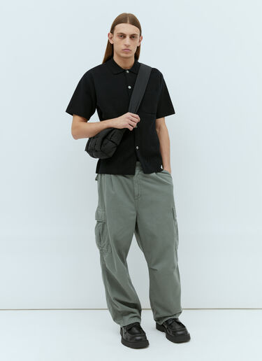 천공 마감 소용돌이 니트 셔츠 Stüssy 천공 마감 소용돌이 니트 셔츠 블랙 sts0152055