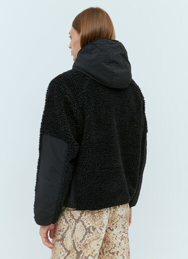 羊羔绒拼接连帽夹克 Stüssy 羊羔绒拼接连帽夹克 黑色 sts0153001