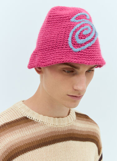 Stüssy 卷曲针织渔夫帽  粉色 sts0157015
