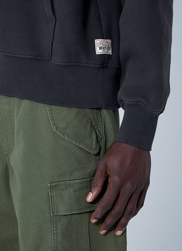 Stüssy フリース フード付きスウェットシャツ  ブラック sts0160013