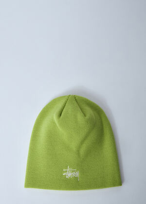 Stüssy Logo Motif Beanie Hat Green sts0160019