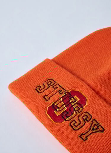 Stüssy Logo Motif Beanie Hat Orange sts0160021