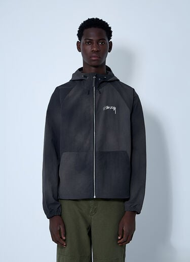Stüssy 비치 쉘 웨이브 다이 재킷  블랙 sts0161005