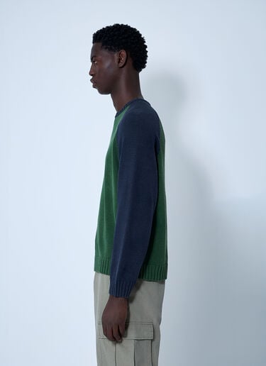 Stüssy 컬러 블록 스웨터  그린 sts0161006
