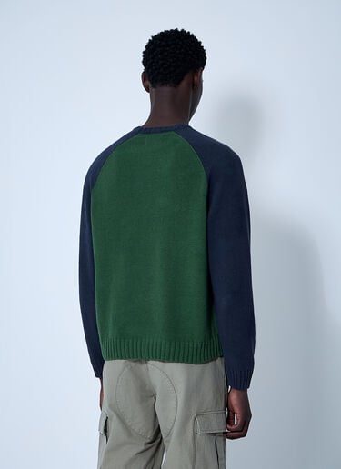 Stüssy 컬러 블록 스웨터  그린 sts0161006