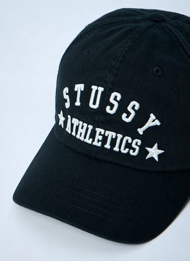 Logo Motif Baseball Cap Stüssy Logo Motif Baseball Cap Black sts0161013