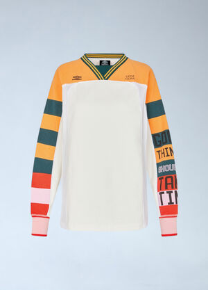 Stine Goya x Umbro 대조적인 패널 맨투맨  화이트 stu0261007