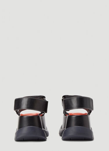 Sunnei Low Platform Sandals Black sun0244016
