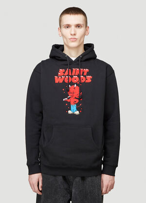 Saintwoods Little Devils Hooded Sweatshirt Black swo0144008