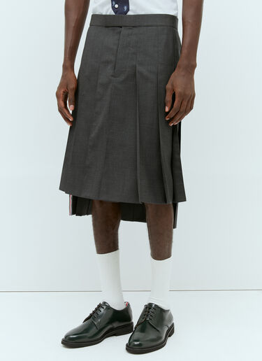 Super 120'S Twill Pleated Skirt Thom Browne Super 120'S Twill Pleated Skirt Grey thb0153014