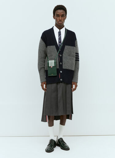 Thom Browne 领带门襟短袖 T 恤 蓝色 thb0154006