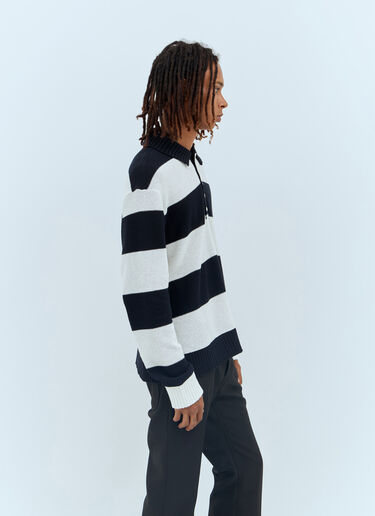 Thom Browne 럭비 폴로 셔츠 네이비 thb0156001