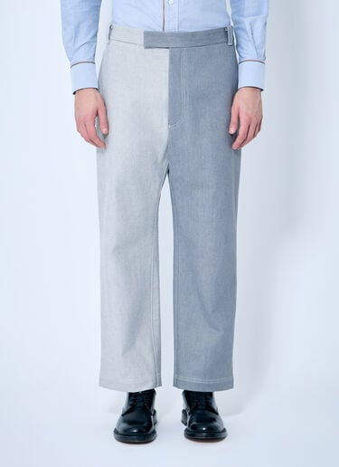 Thom Browne Constrast Tailored Pants Grey thb0158006