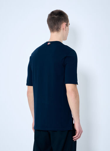 Contrast Four-Bars T-Shirt Thom Browne Contrast Four-Bars T-Shirt White thb0160003