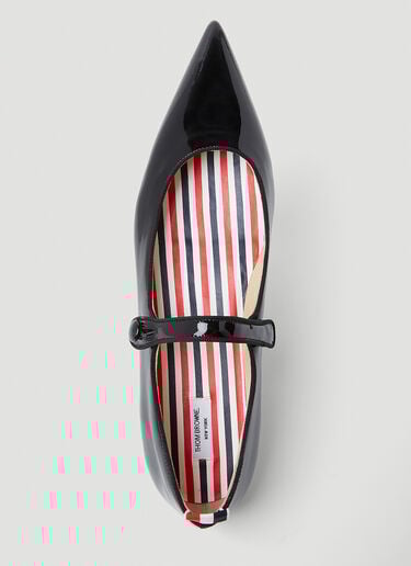 Pointed Thom John Ballerina Flats Thom Browne Pointed Thom John Ballerina Flats Black thb0253025