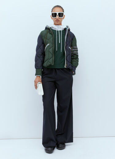 패치 포켓 다운 재킷 Thom Browne 패치 포켓 다운 재킷 다크 그린 thb0254001