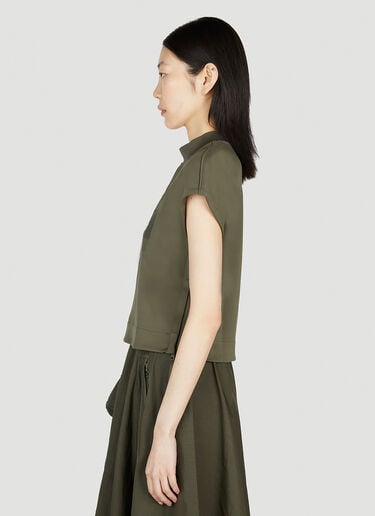 Logo Print Cropped T-Shirt The North Face Black Series Logo Print Cropped T-Shirt Green thn0252001