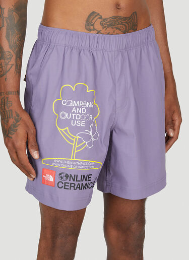 The North Face x Online Ceramics Graphic Shorts Purple tnf0152057