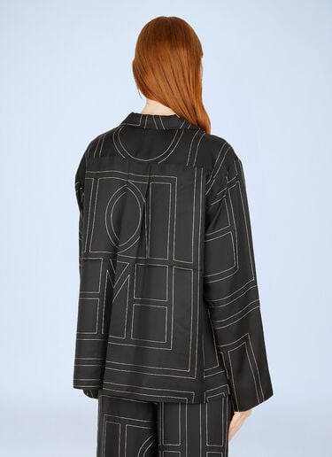 TOTEME Monogram Shirt Black tot0251010