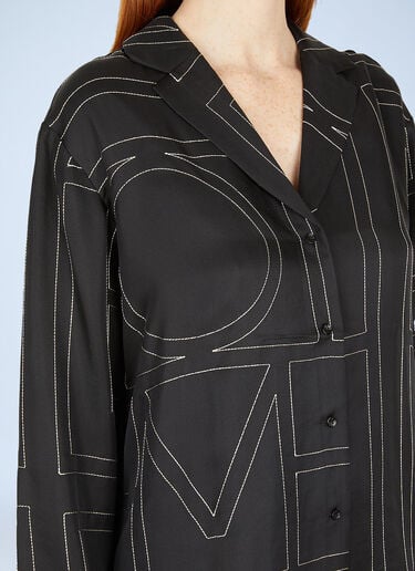 TOTEME Monogram Shirt Black tot0251010
