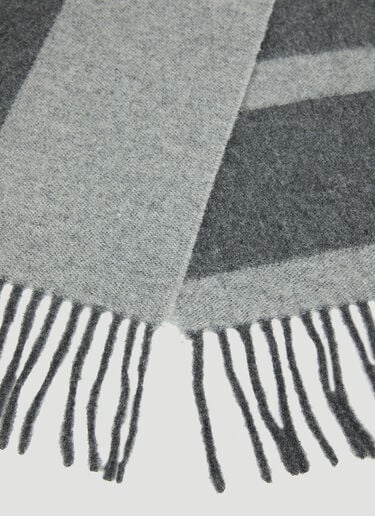 Monogram Jacquard Scarf TOTEME Monogram Jacquard Scarf Grey tot0251015