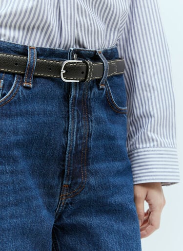 Slim Leather Belt TOTEME Slim Leather Belt Black tot0255049