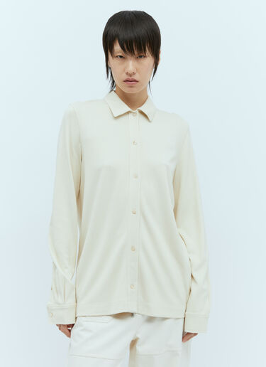 Jersey Button Shirt TOTEME Jersey Button Shirt Beige tot0256019