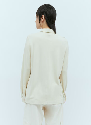 Jersey Button Shirt TOTEME Jersey Button Shirt Beige tot0256019