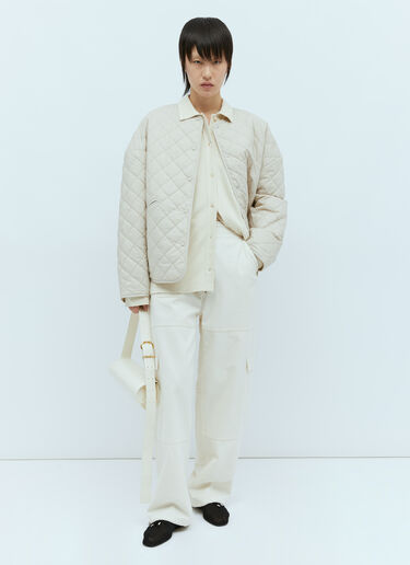Jersey Button Shirt TOTEME Jersey Button Shirt Beige tot0256019