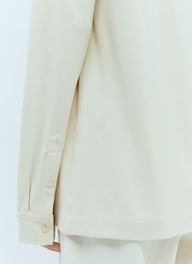 Jersey Button Shirt TOTEME Jersey Button Shirt Beige tot0256019