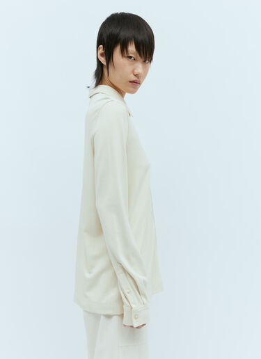 Jersey Button Shirt TOTEME Jersey Button Shirt Beige tot0256019