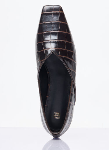 The Everyday Flat Shoes TOTEME The Everyday Flat Shoes Brown tot0258015