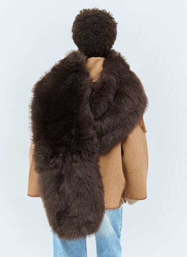 Faux Fur Scarf TOTEME Faux Fur Scarf Brown tot0258017