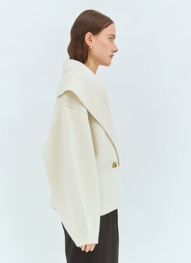 Shawl-Lapel Cardigan TOTEME Shawl-Lapel Cardigan Cream tot0259043