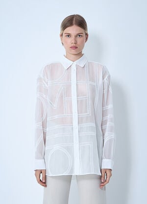 TOTEME Classic Crochet Shirt White tot0261000