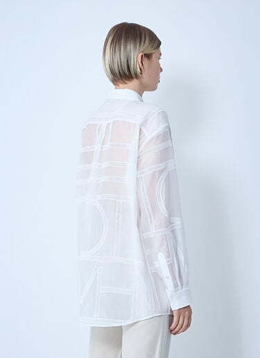 TOTEME Classic Crochet Shirt White tot0261000
