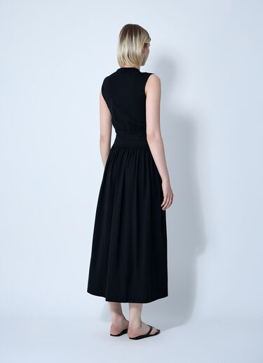 TOTEME Sleeveless Cotton Tee Dress Black tot0261011
