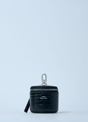 TOTEME Croc-Embossed Jewelry Box Black tot0261032