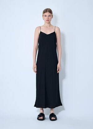 TOTEME Satin Slip Dress Black tot0261040