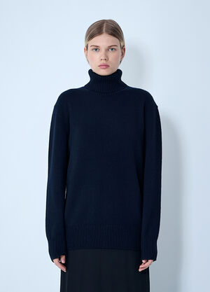 TOTEME Cashmere Turtleneck Navy tot0261044
