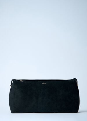 TOTEME T-Lock Leather Clutch Black tot0261050