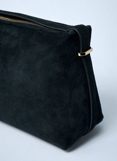 T-Lock Leather Clutch TOTEME T-Lock Leather Clutch Black tot0261050
