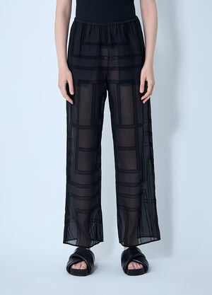 TOTEME Monogram Pants Black tot0261061