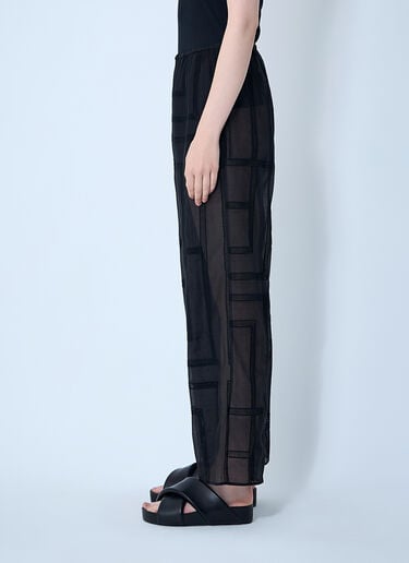 TOTEME Monogram Pants Black tot0261061