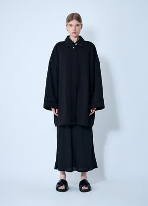 TOTEME Oversized Trench Jacket Black tot0261062