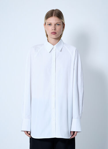 TOTEME Raw Raglan Shirt White tot0261065