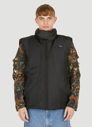 PROTOTYPES Tie Puffer Sleeveless Jacket Black typ0350001