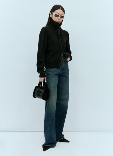 UGG x Telfar 스몰 주름진 숄더백 블랙 ugt0254001