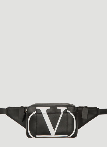 Go Logo Leather Belt Bag Valentino Go Logo Leather Belt Bag Black val0137021
