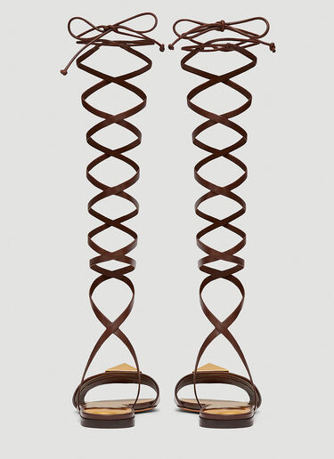 Valentino One Stud Gladiator 凉鞋 棕 val0248014